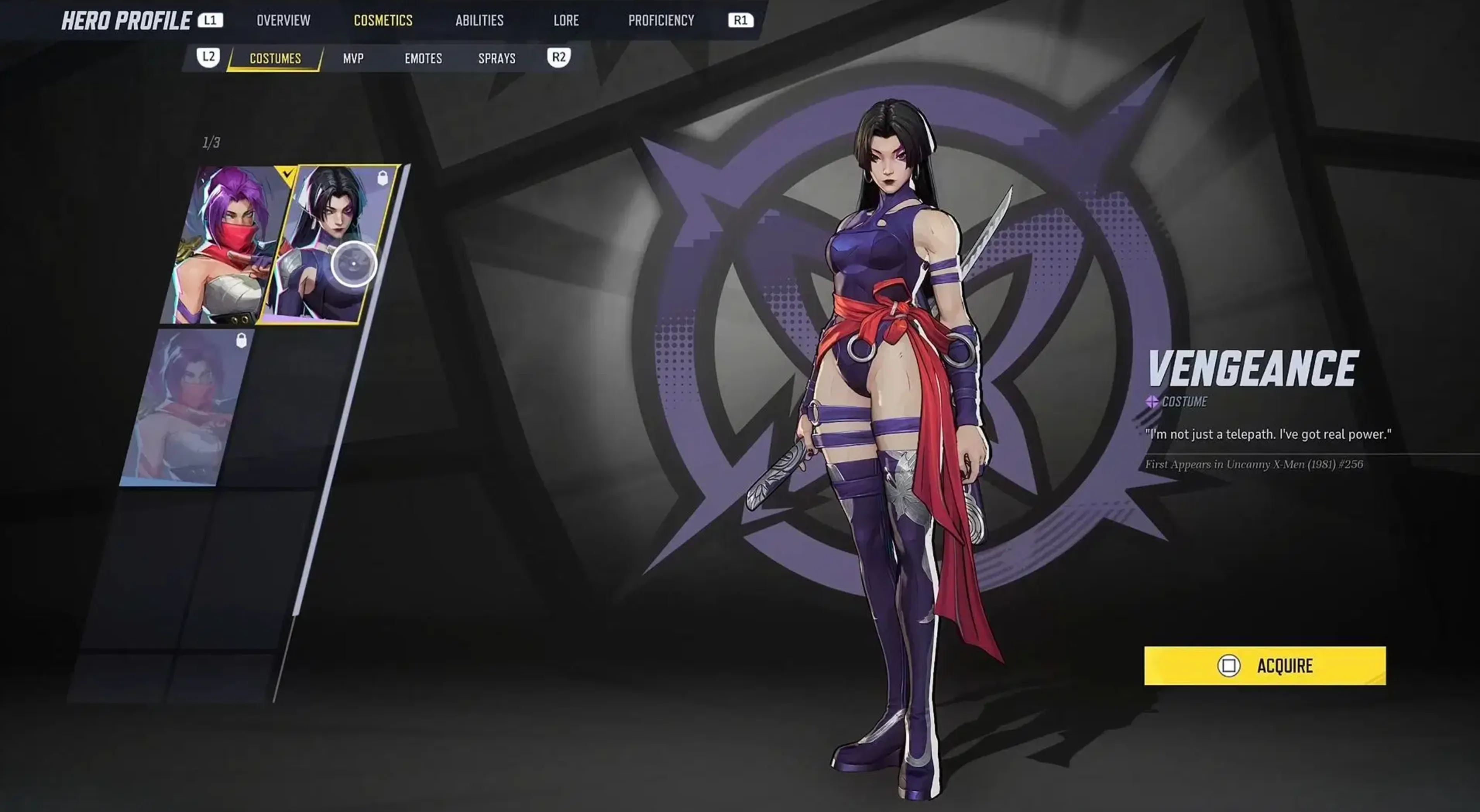 Vengeance psylocke skin